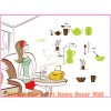  full of coffee-related merchandise wall sticker